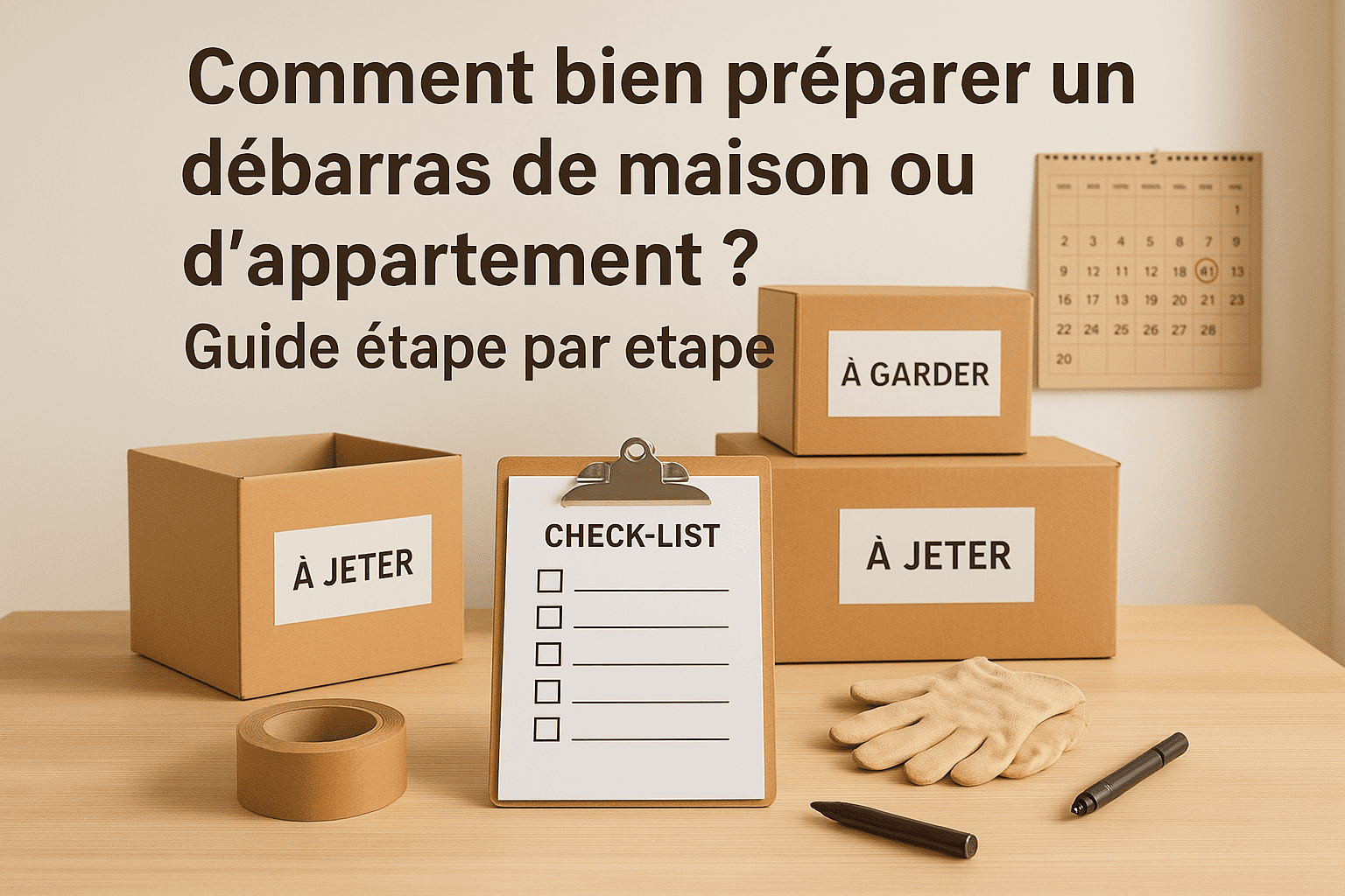 Comment bien préparer un débarras de maison ou d’appartement ? Guide étape par étape