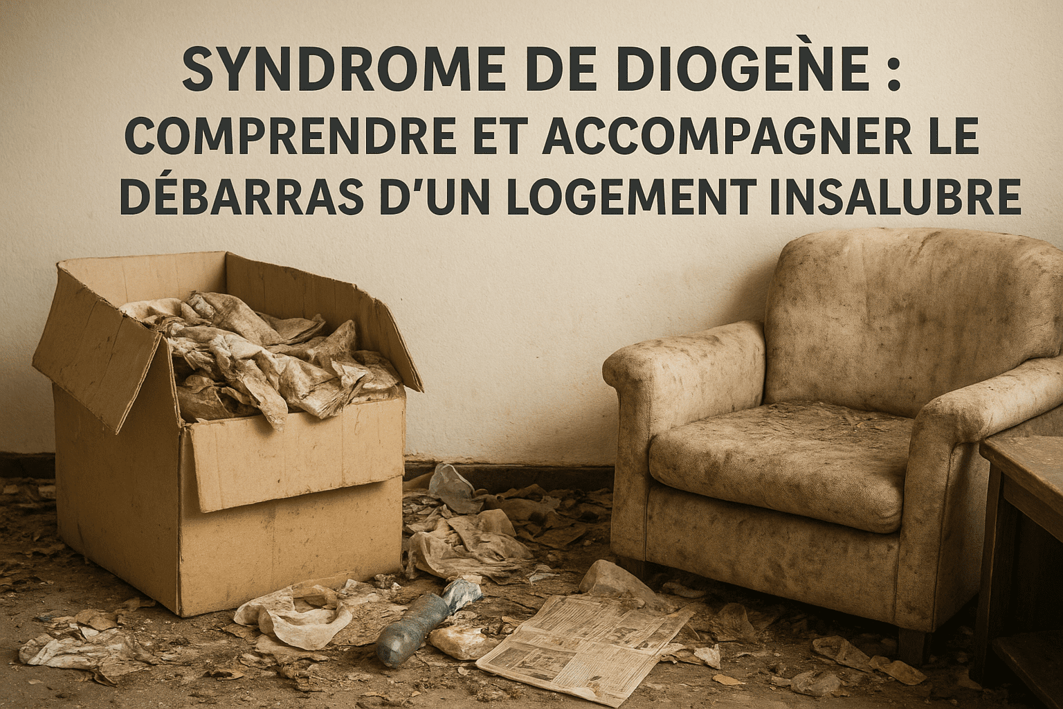 Syndrome de Diogène : Comprendre et accompagner le débarras d’un logement insalubre