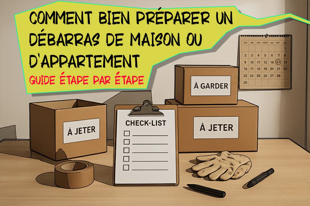 Comment bien préparer un débarras de maison ou d&rsquo;appartement ? Guide étape par étape