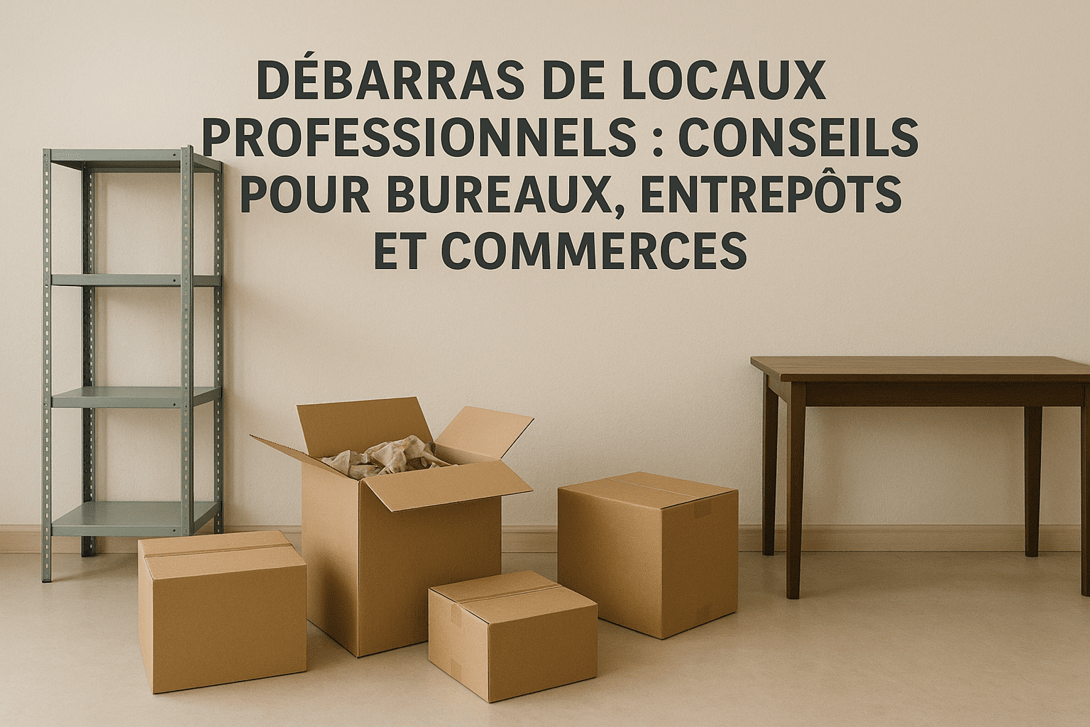 Débarras de locaux professionnels : Conseils pour bureaux, entrepôts et commerces