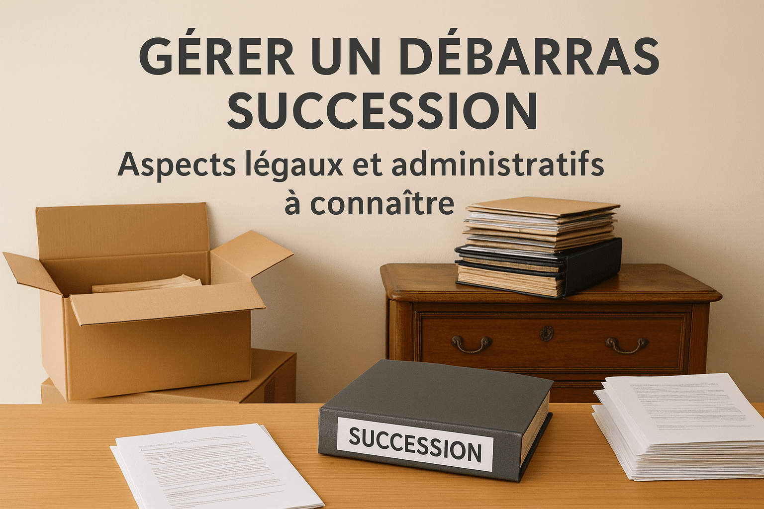 Gérer un débarras succession : Aspects légaux et administratifs à connaître